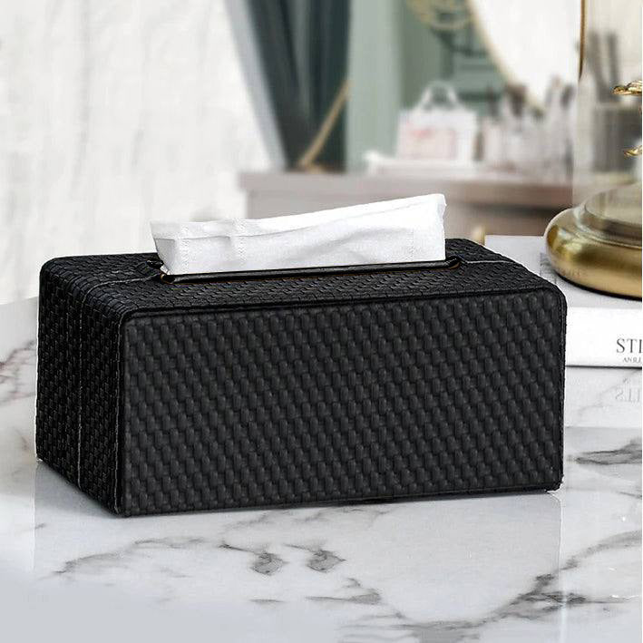 Links Tissue Box Holder - Black