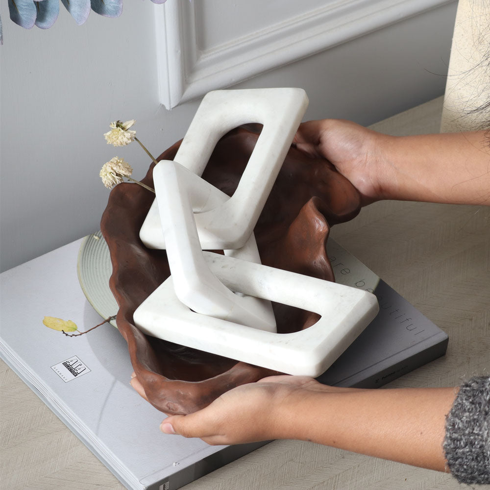 Links Decorative Accent - Ivory White