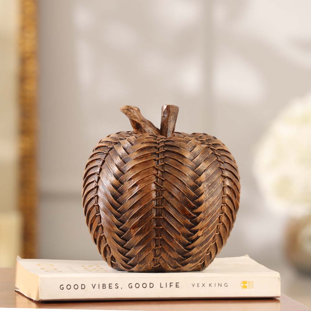 Finley Apple Decorative Accent - Brown