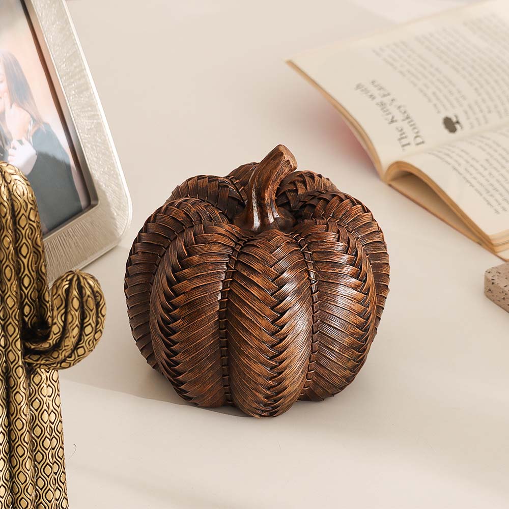 Finley Pumpkin Decorative Accent - Brown