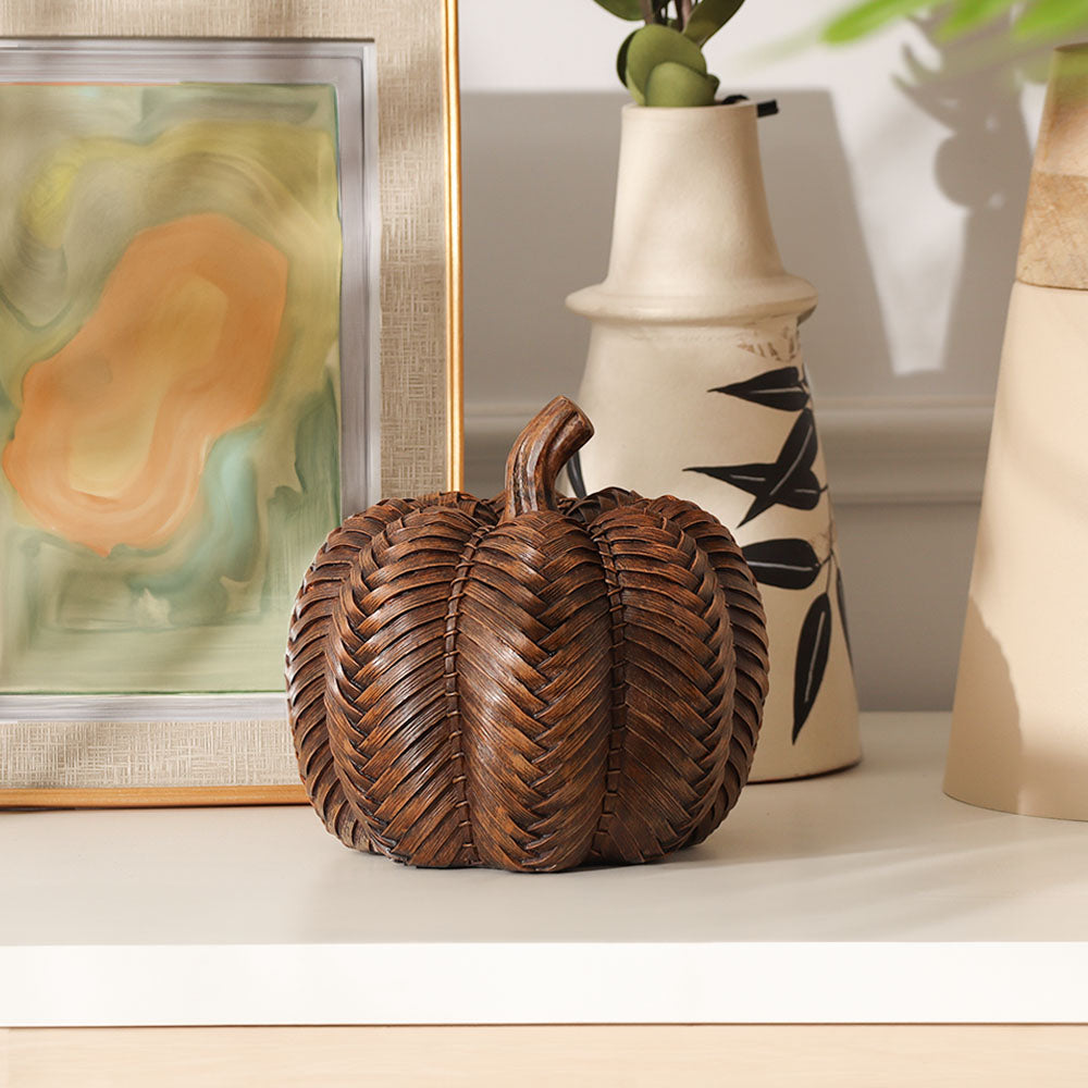 Finley Pumpkin Decorative Accent - Brown