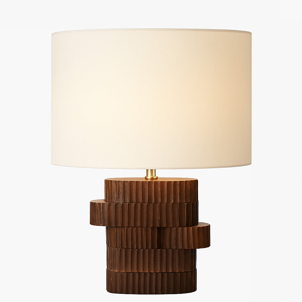 Lori Wooden Table Lamp XL - Natural Brown