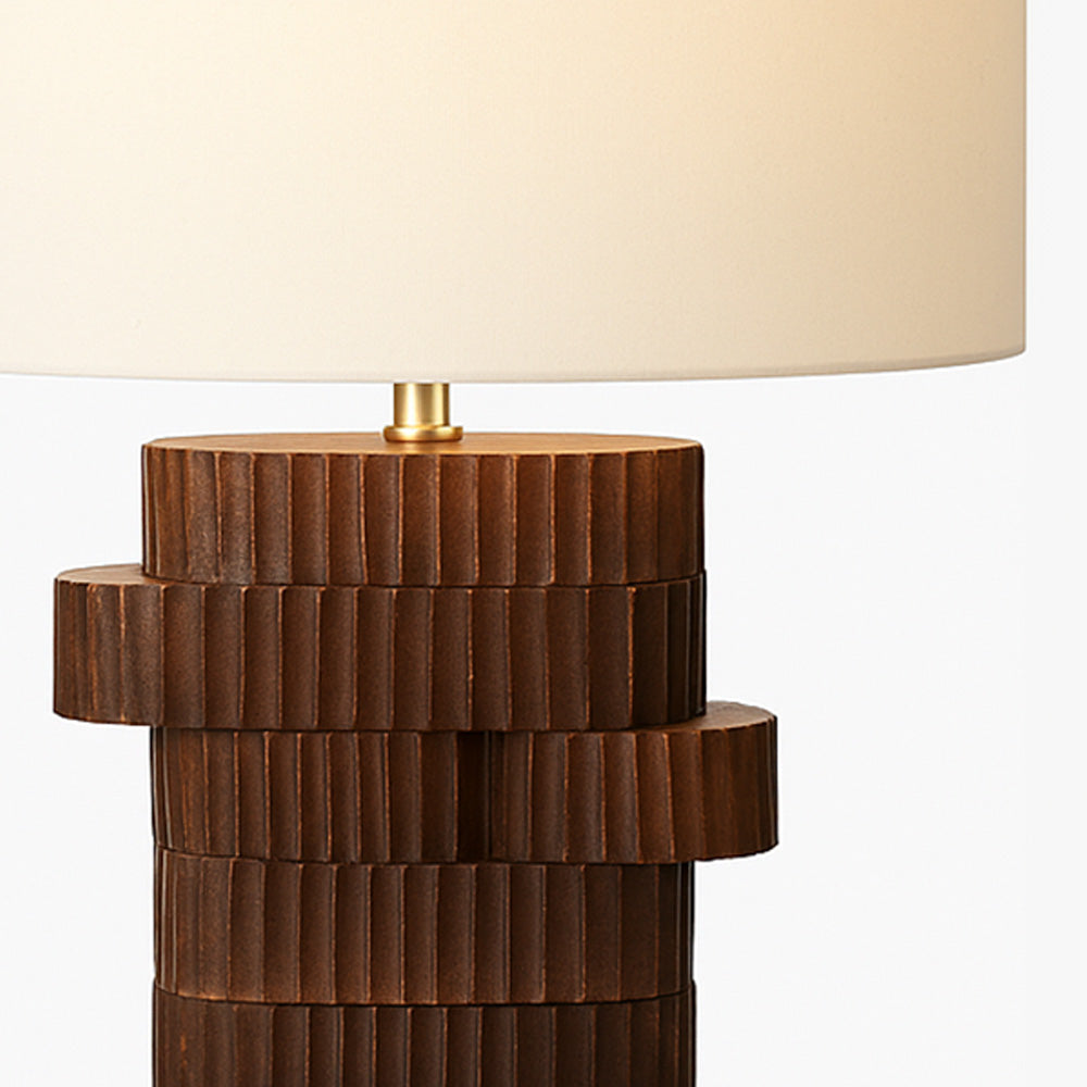 Lori Wooden Table Lamp XL - Natural Brown