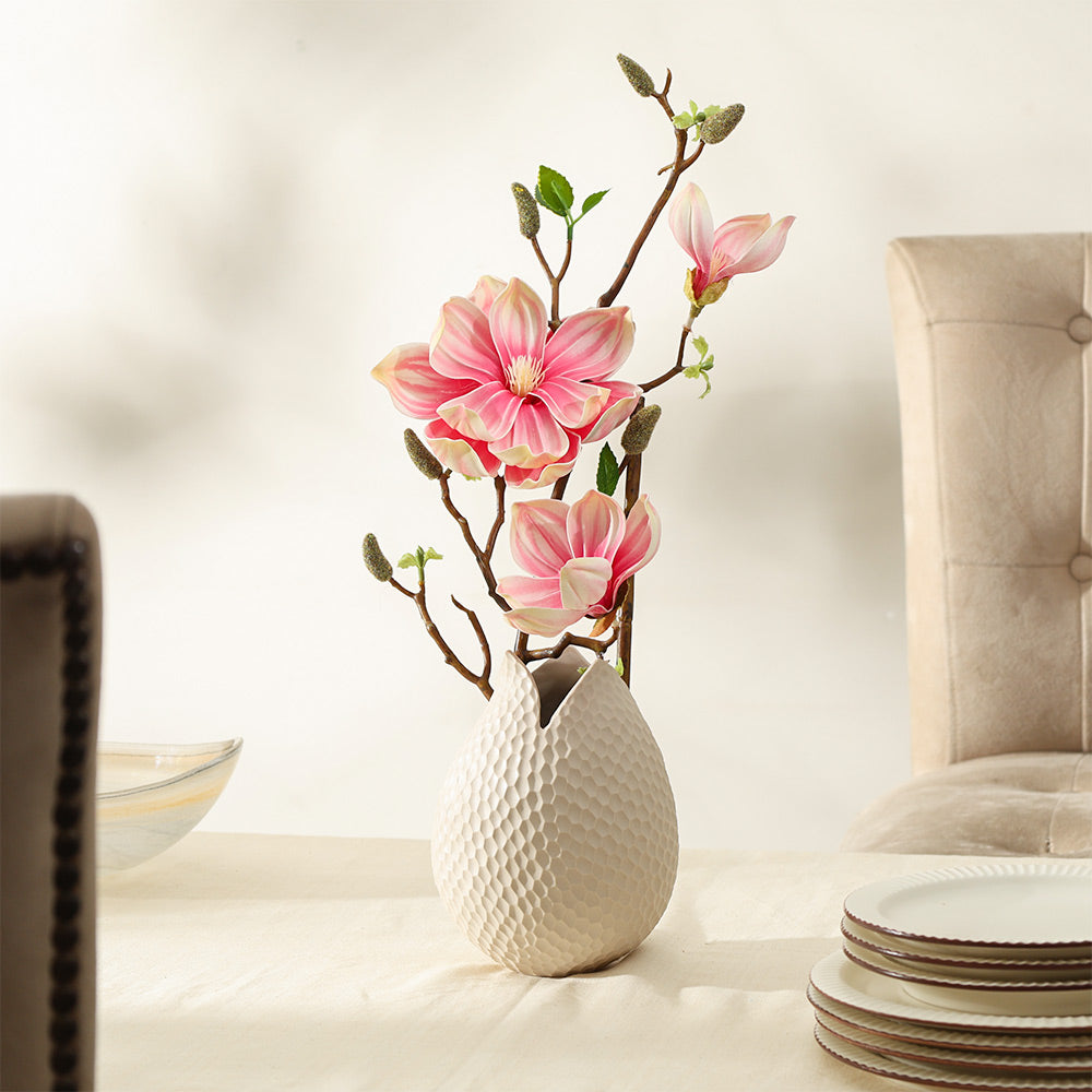 Lotus Magnolia Faux Stem - Pink Sunrise
