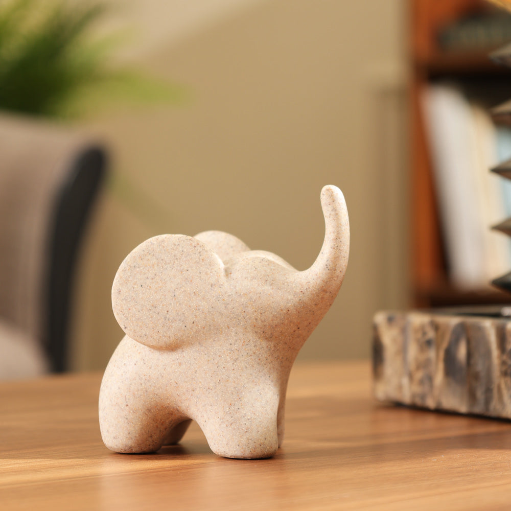 Luna Elephant Decorative Sculpture Mini - Sandy Beige