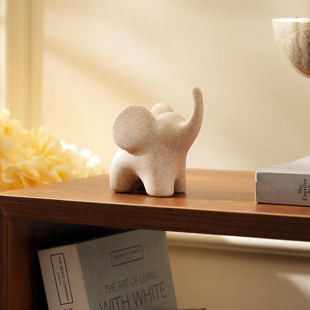 Luna Elephant Decorative Sculpture Mini - Sandy Beige