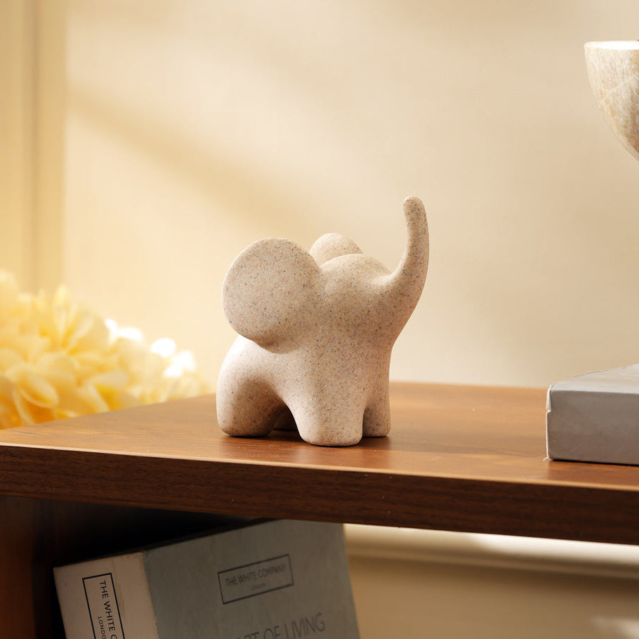 Luna Elephant Decorative Sculpture Mini - Sandy Beige