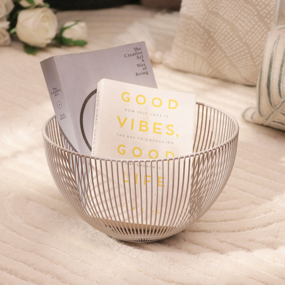 Lyne Fruit Basket Large - Taupe