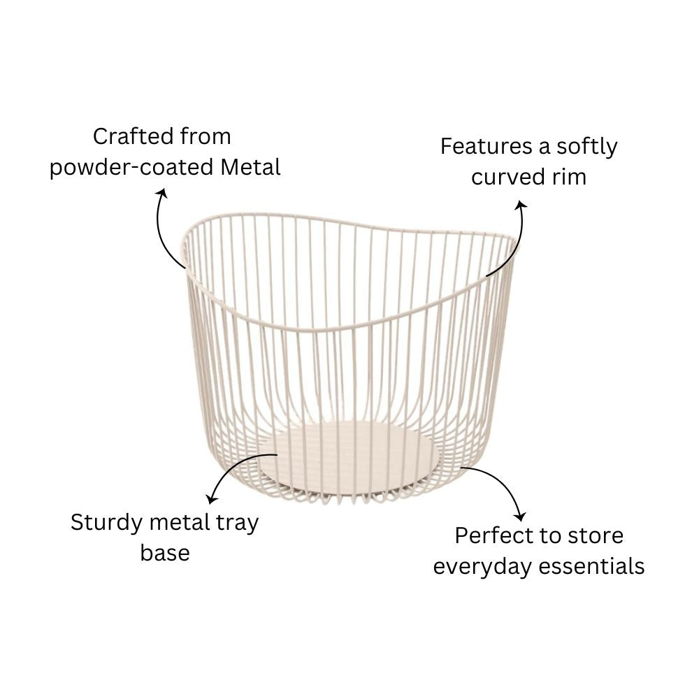 Lyne Storage Basket Medium - Taupe