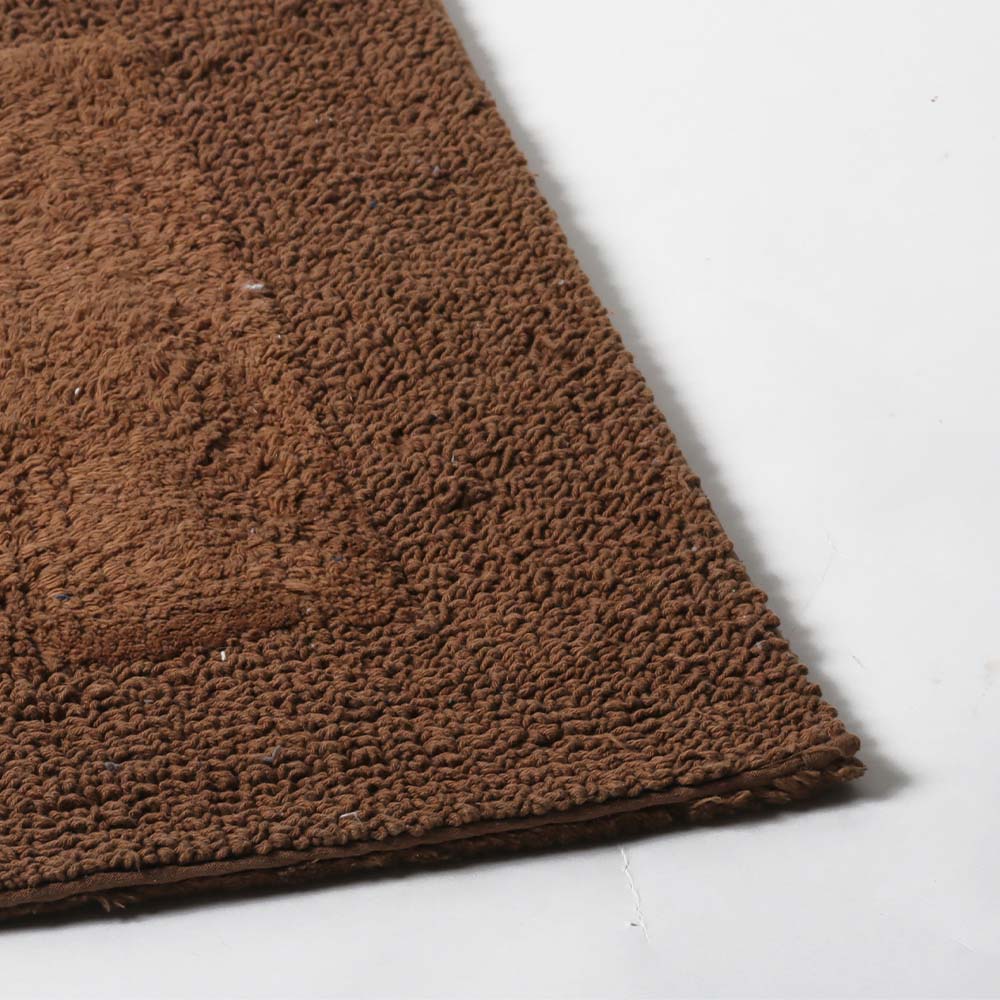 Lynn Reversible Handloom Bathmat - Walnut Brown