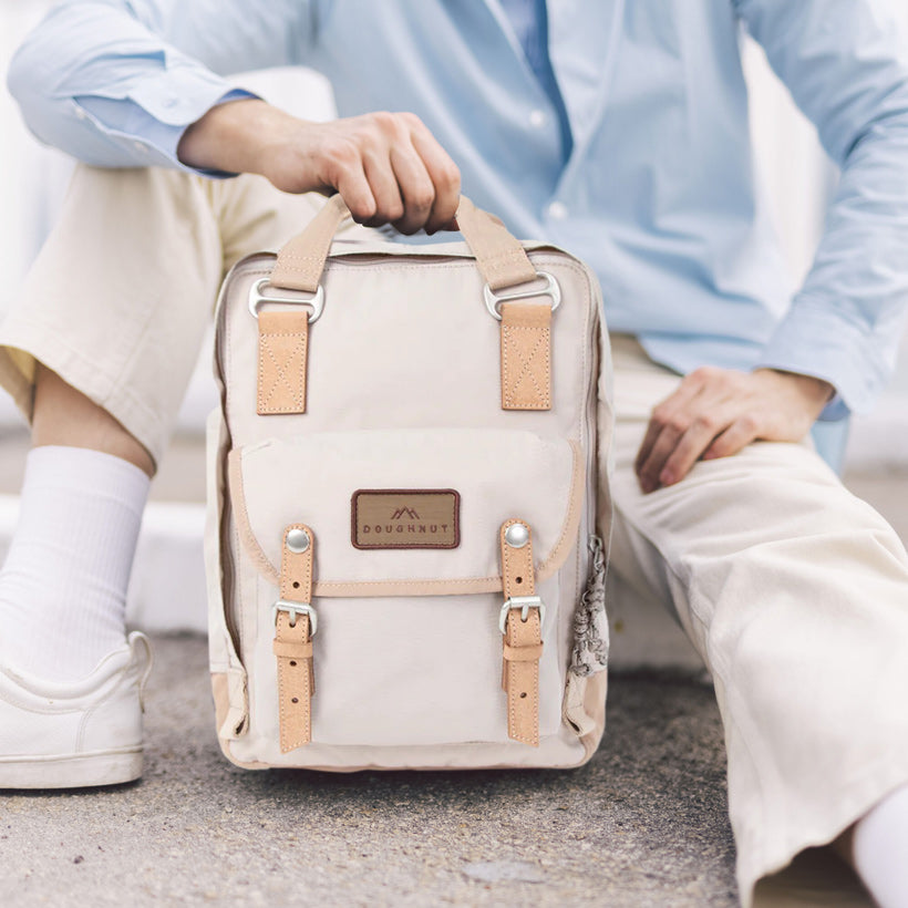 Macaroon Happy Camper Series Backpack 16L - Ivory