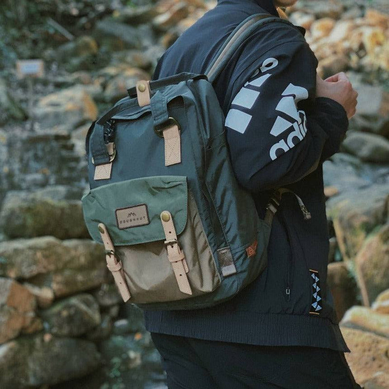 Doughnut Macaroon Jungle Series Backpack - Olive & Army Green