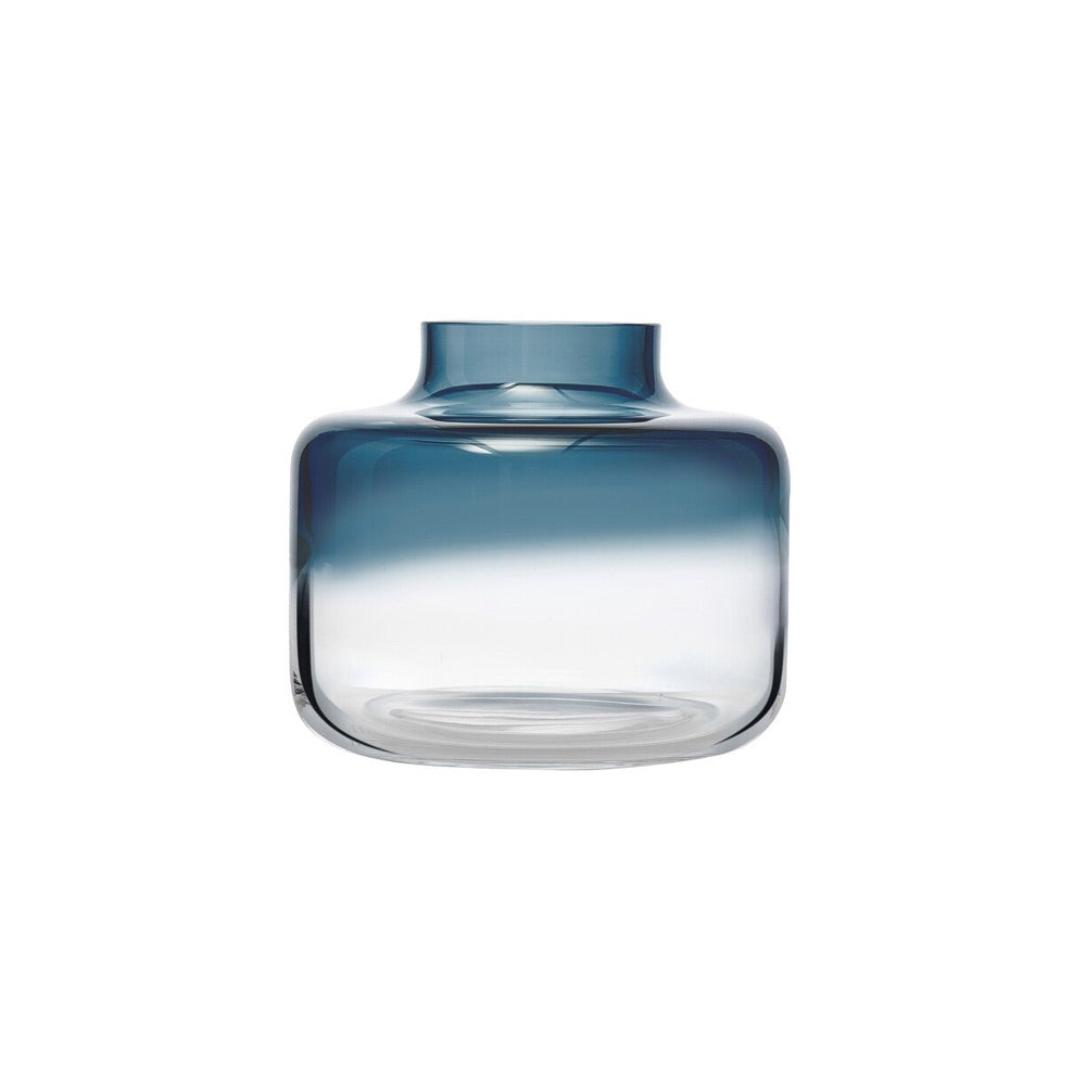 Magnolia Medium Glass Vase - Steel Blue