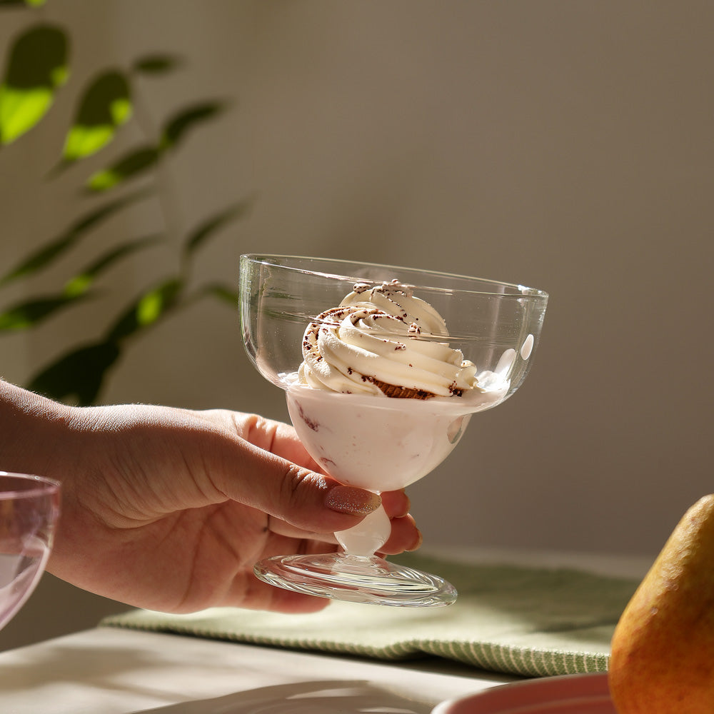 Haven Glass Dessert Cups, Set of 2 - Clear