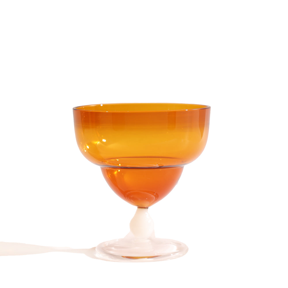 Haven Glass Dessert Cups, Set of 2 - Amber