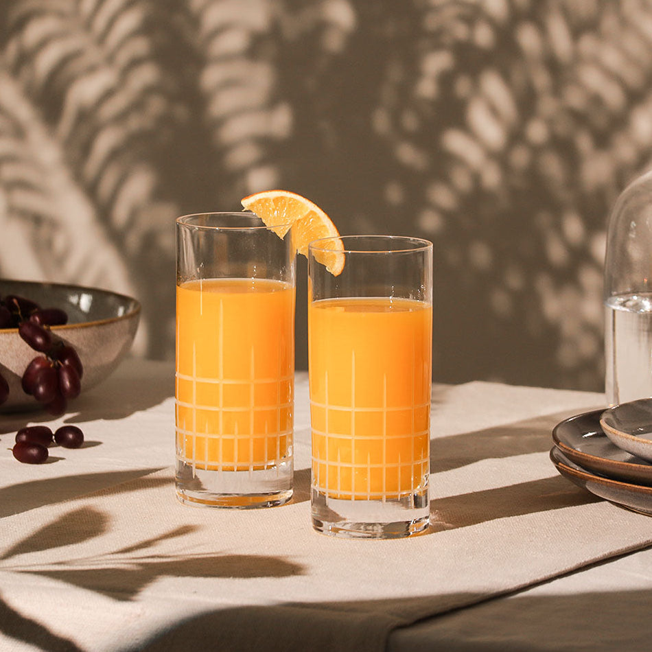 Manhattan Long Drink Glasses 380ml, Set of 6