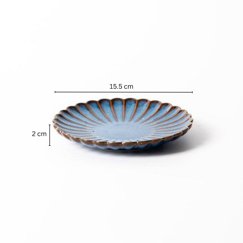 Mara Dessert Plate - Deep Blue