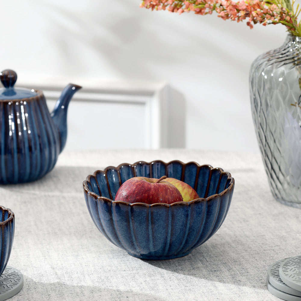 Mara Medium Bowl - Deep Blue
