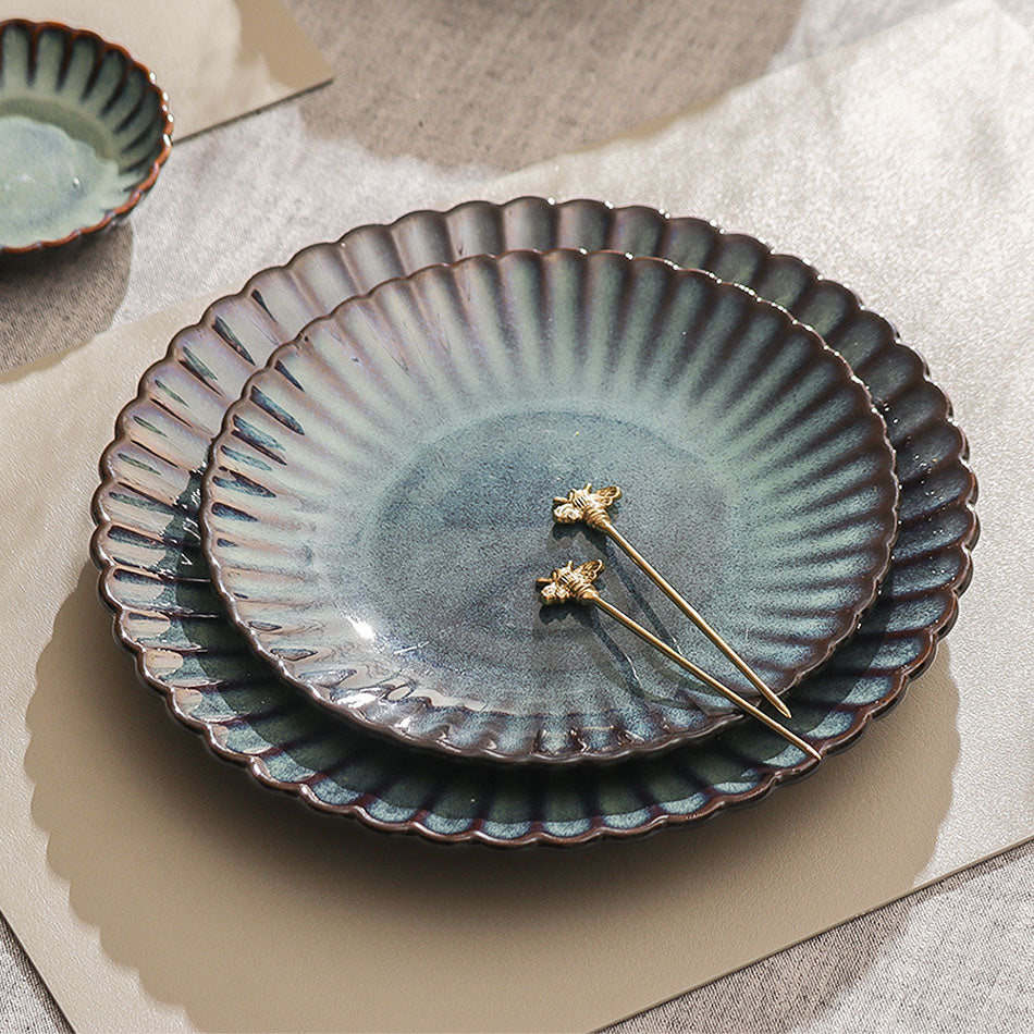 Mara Quarter Plate - Sea Green