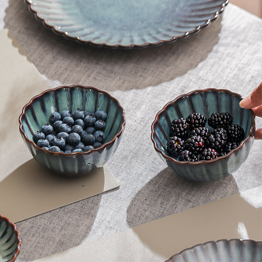 Mara Small Bowls, Set of 2 - Sea Green