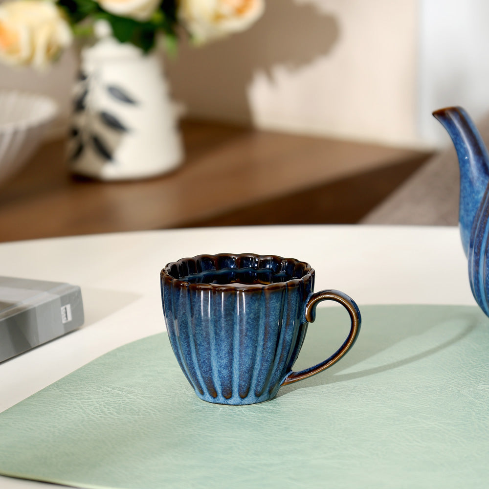 Mara Tea Cup Small - Deep Blue