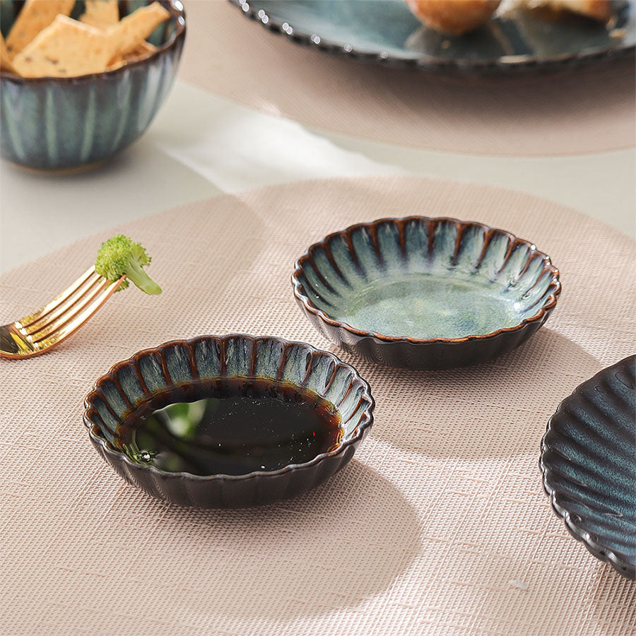 Mara Dip Bowls, Set of 2 - Sea Green