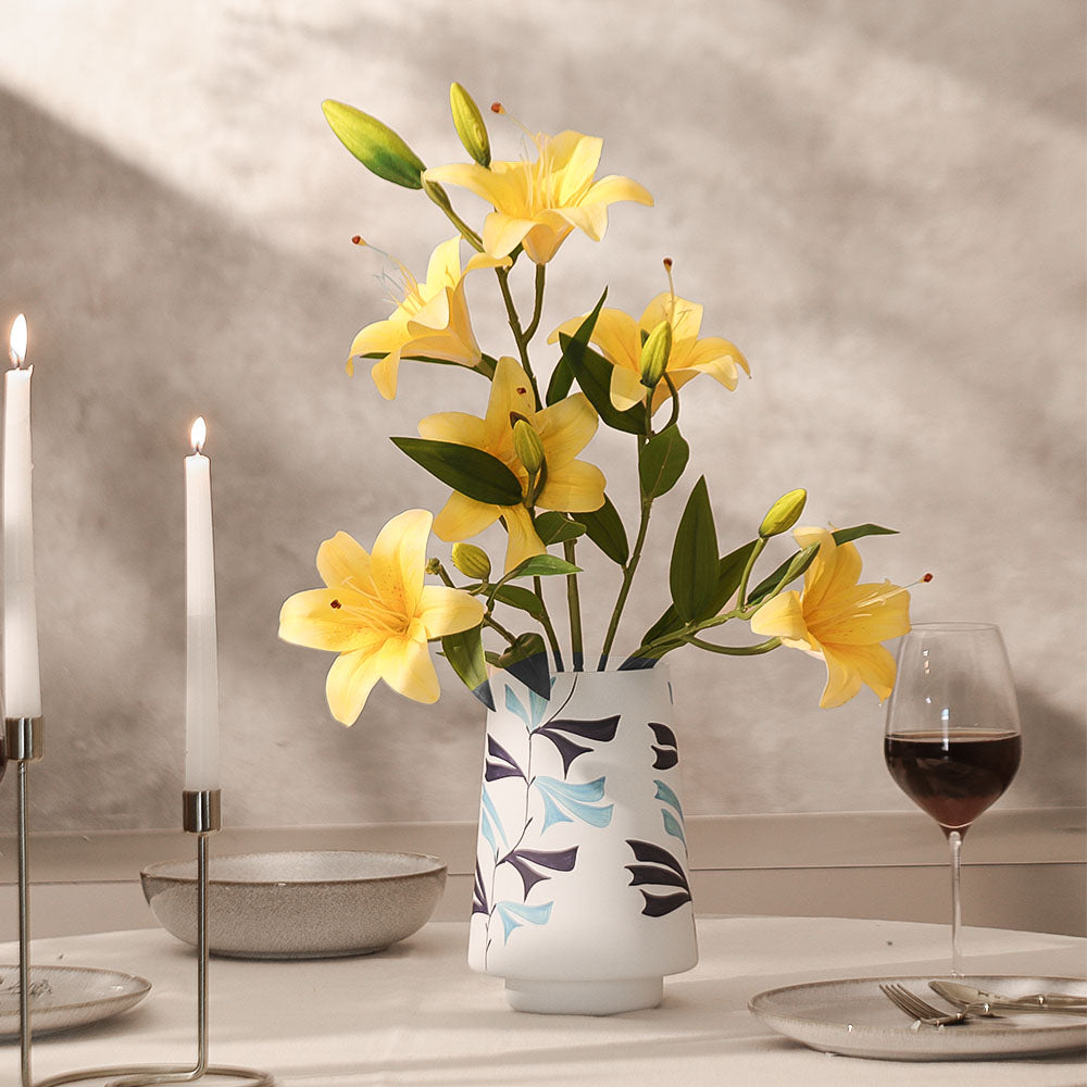 Martagon Lilies Faux Stem - Yellow