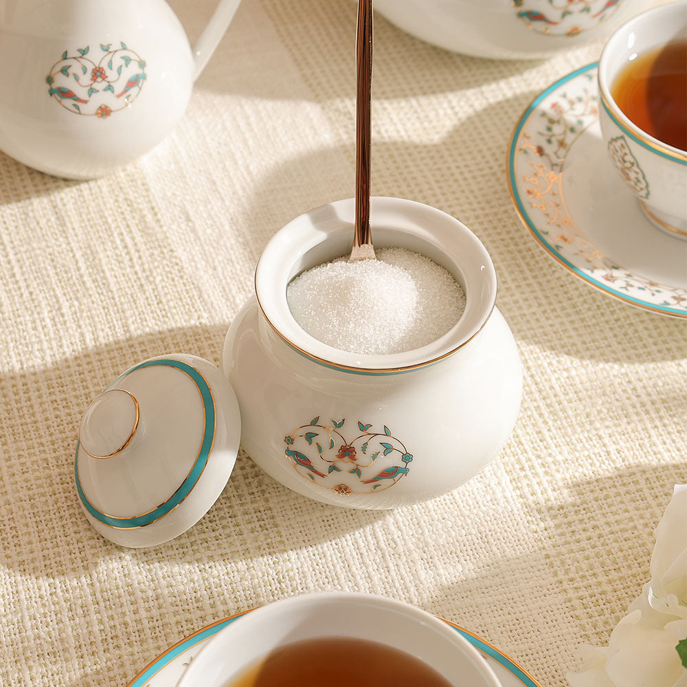 Mavi 17-piece Porcelain Tea Set