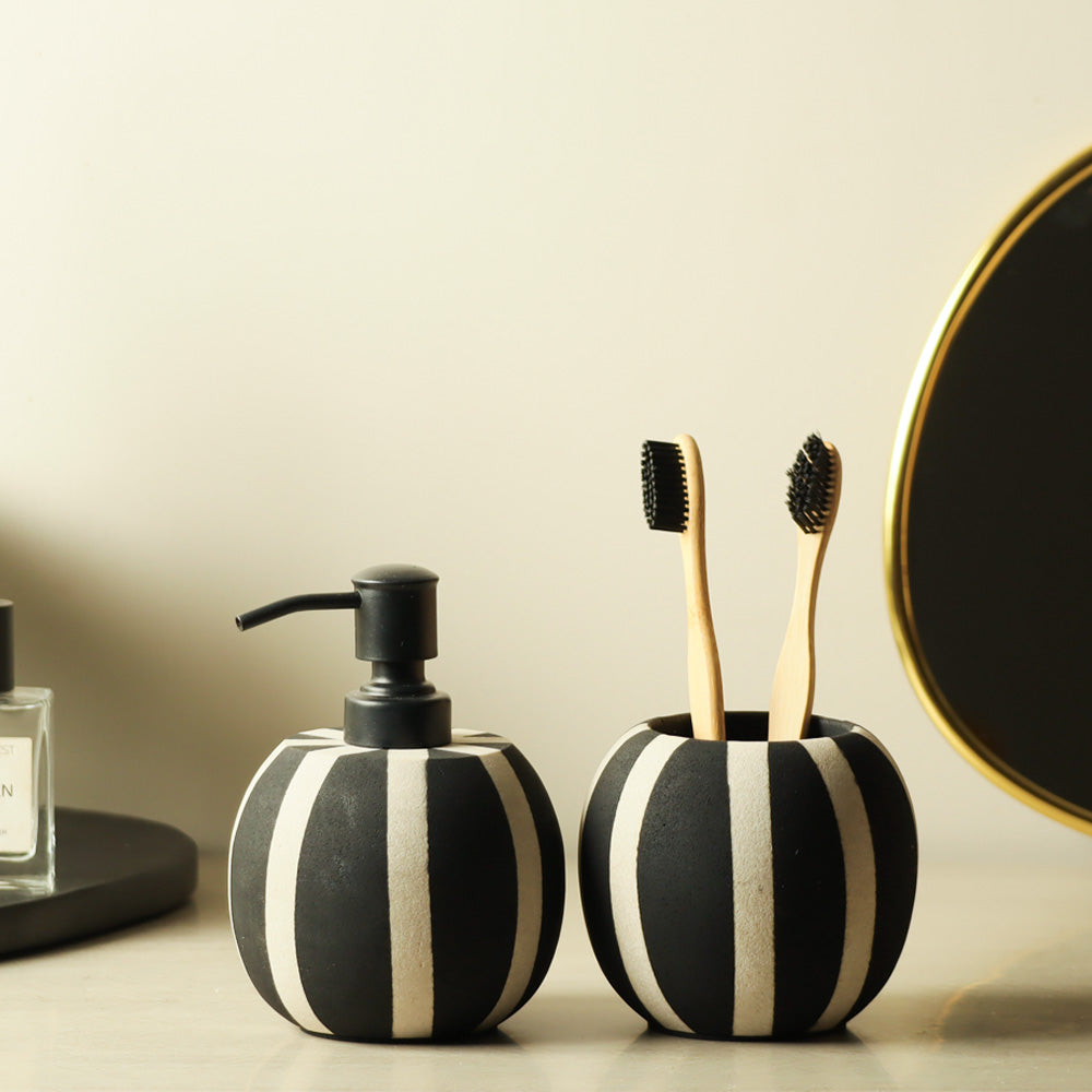 Mavis 2-piece Bathroom Set - Monochrome