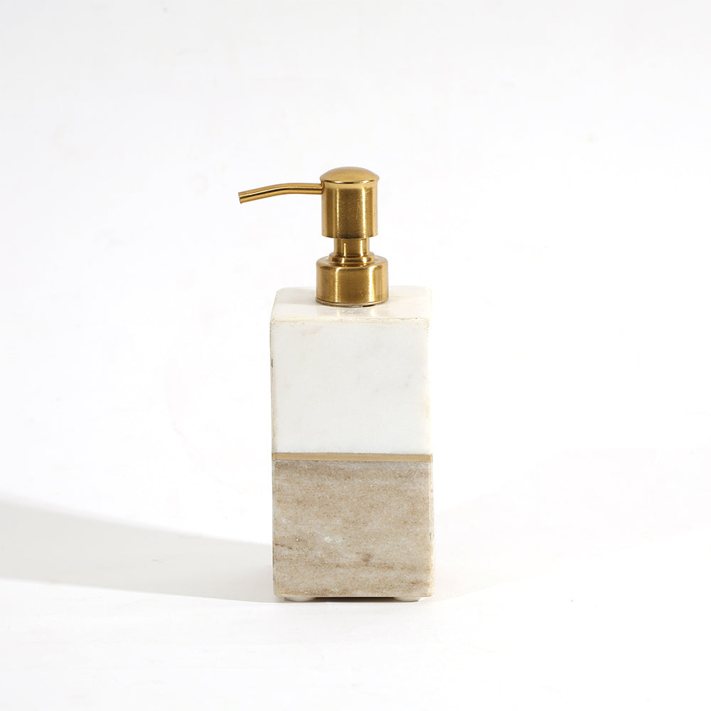 Midas Marble Soap Dispenser - Desert White