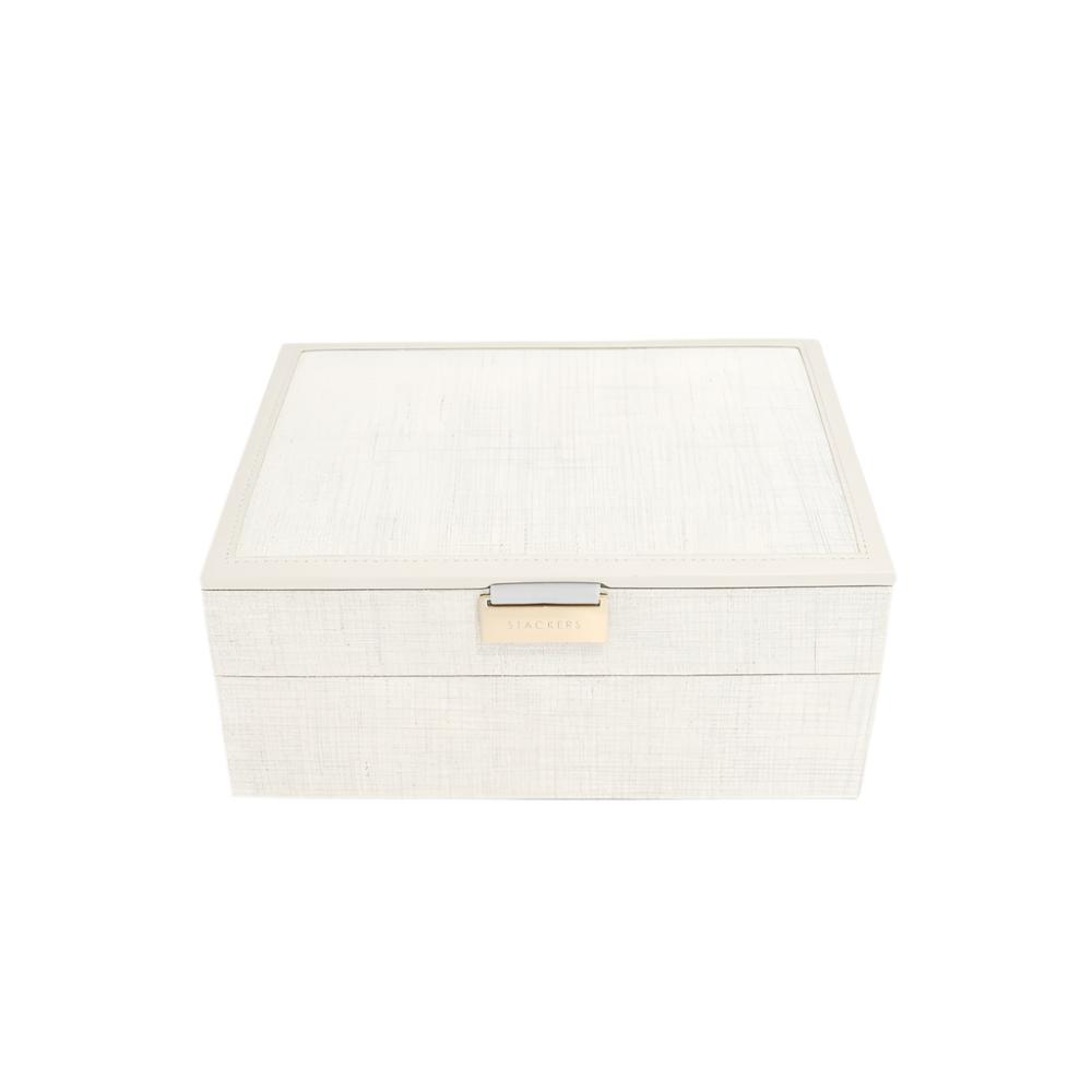 Medium Jewellery Box Set - Linen & Oatmeal