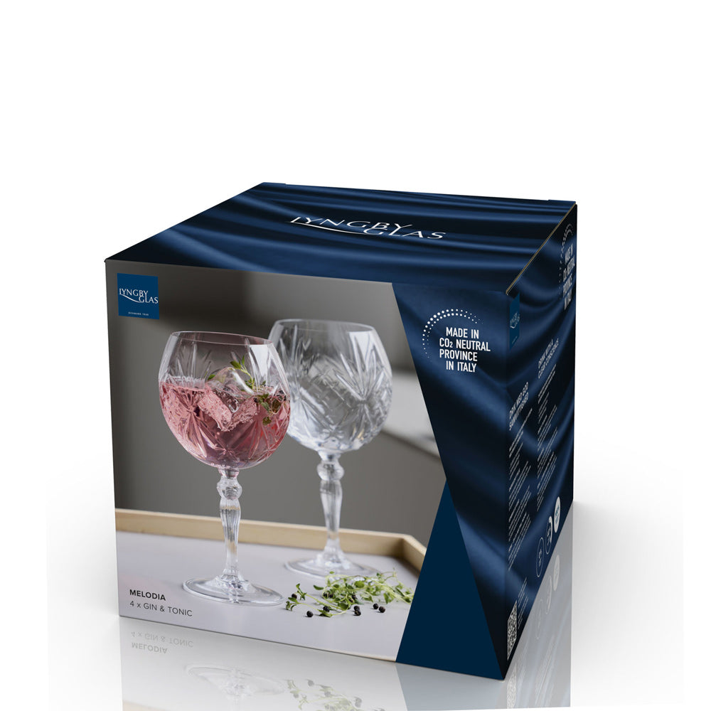 Melodia Gin & Tonic Glasses 650ml, Set of 4