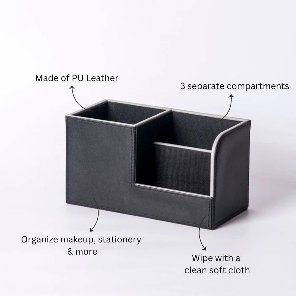 Menlo Desk Organiser - Black