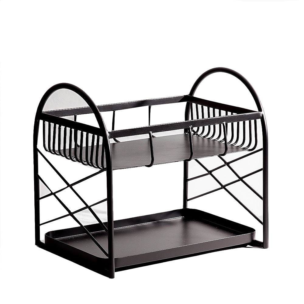 Mercer 2-Tier Metal Shelf - Black