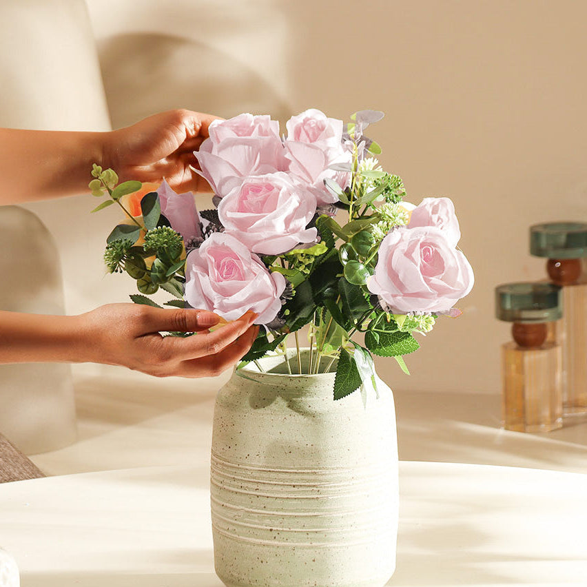 Merlin Roses Faux Stem - Light Pink