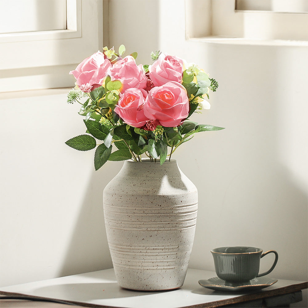 Merlin Roses Faux Stem - Shaded Pink