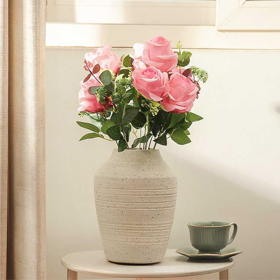 Merlin Roses Faux Stem - Shaded Pink