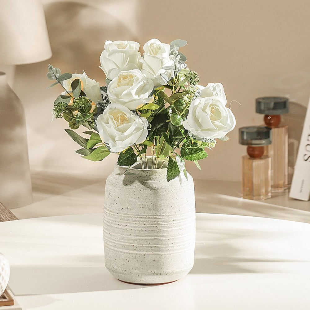 Merlin Roses Faux Stem - White