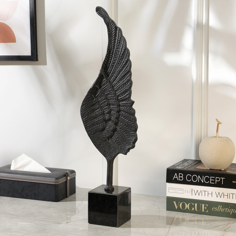 Quill Metal Sculpture XL - Speckled Black