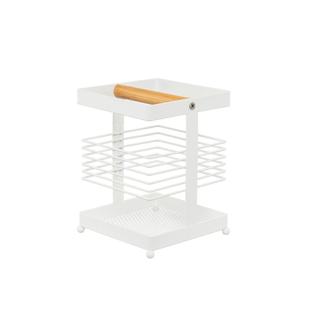 Square Cutlery Holder - White