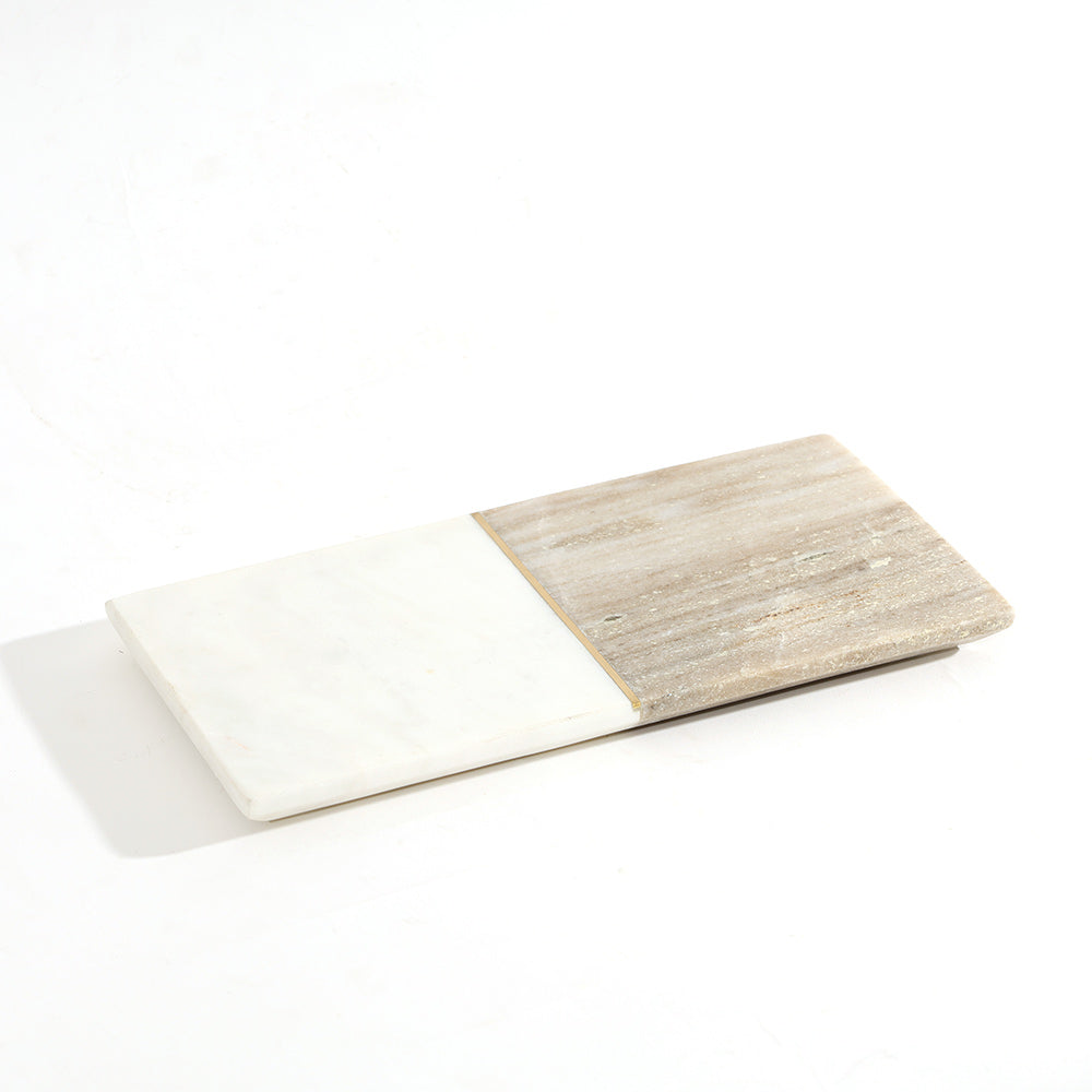 Midas Marble Valet Tray Medium - Desert White