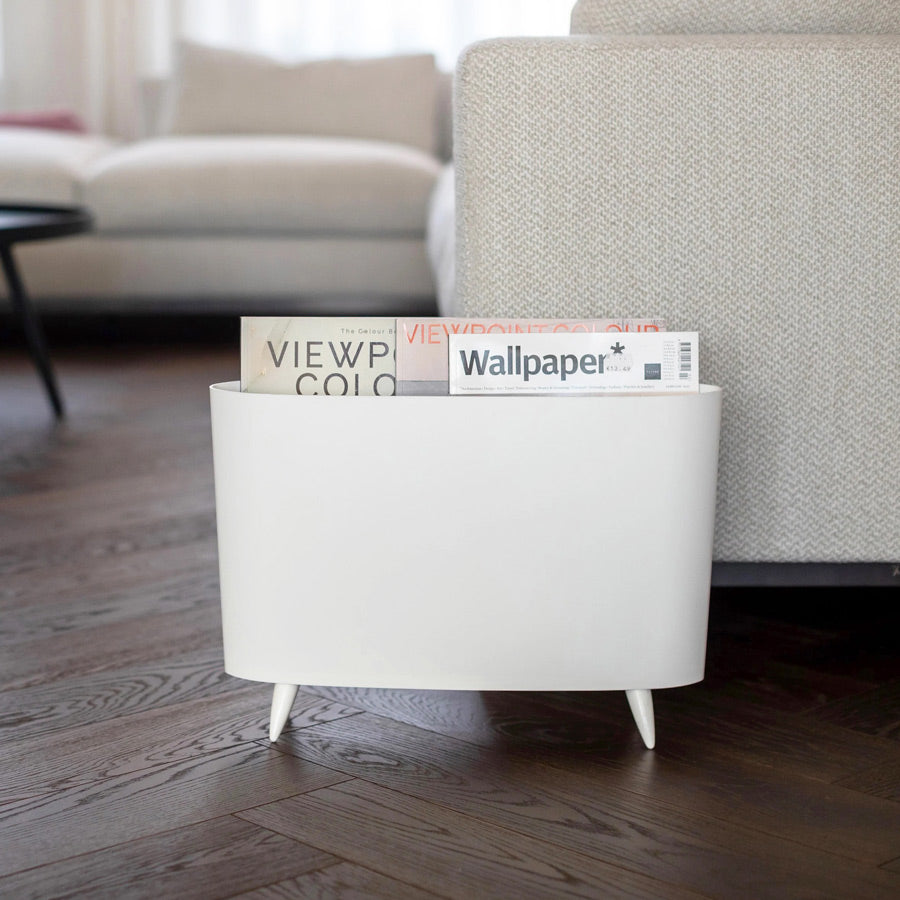 Milano Magazine Rack - White