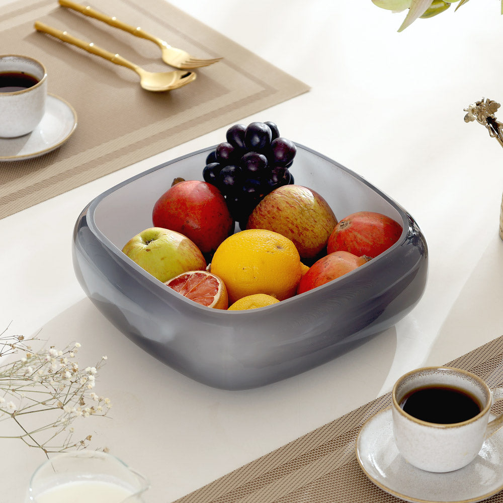 Milano Glass Bowl Medium - Grey