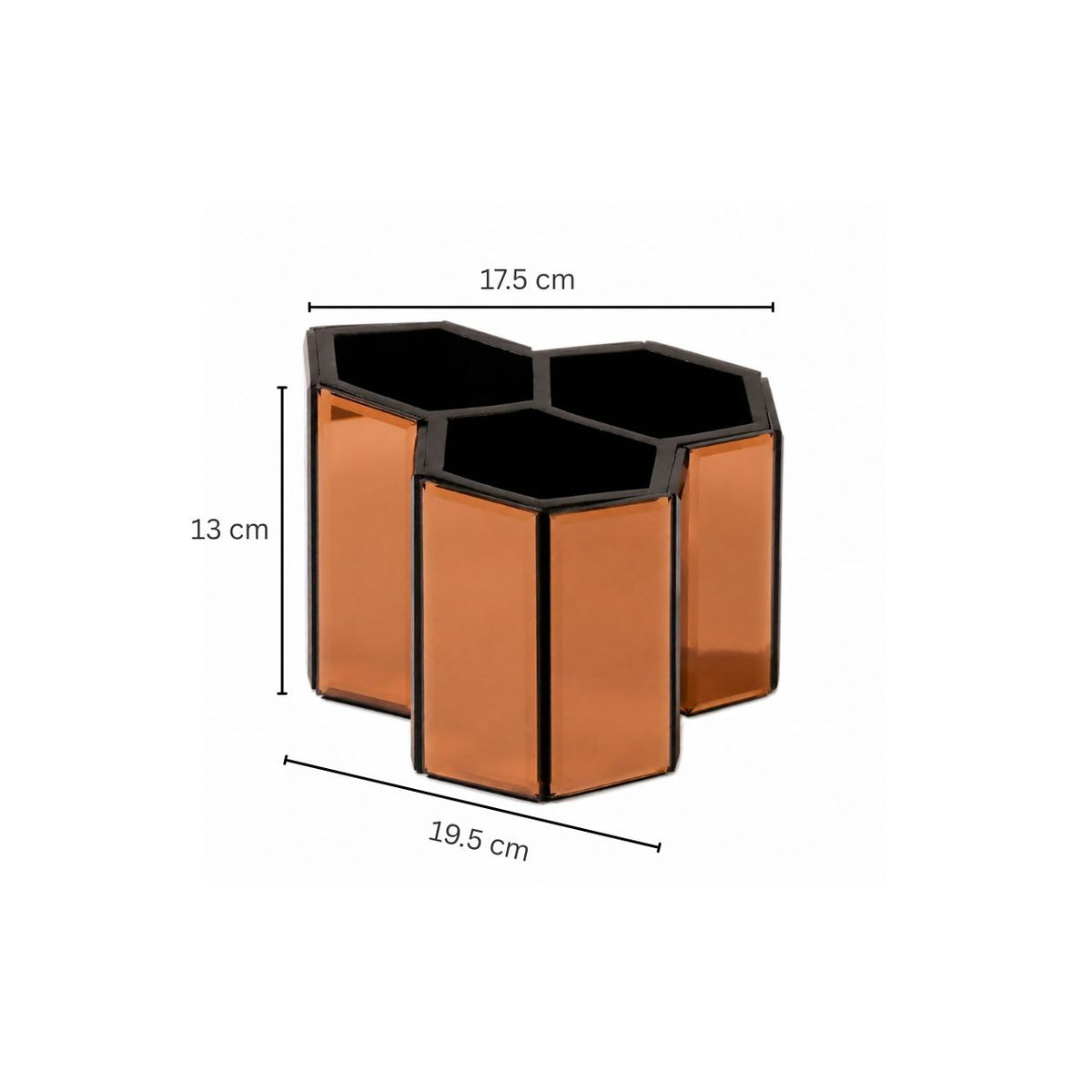 Mirror Trio Organiser - Bronze