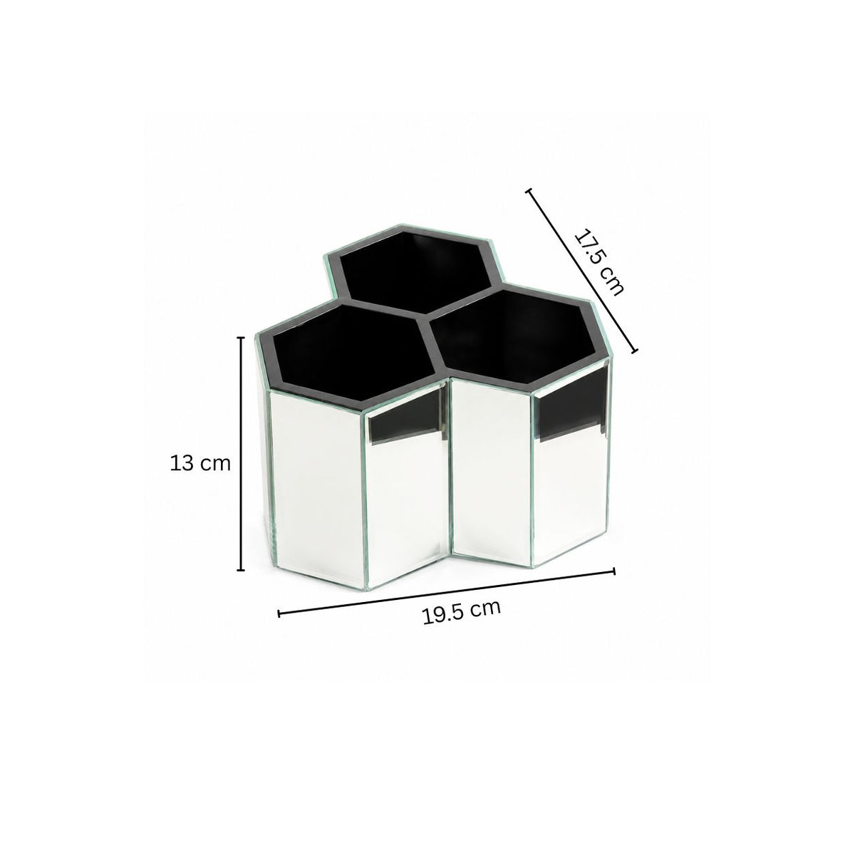 Mirror Trio Organiser - Silver