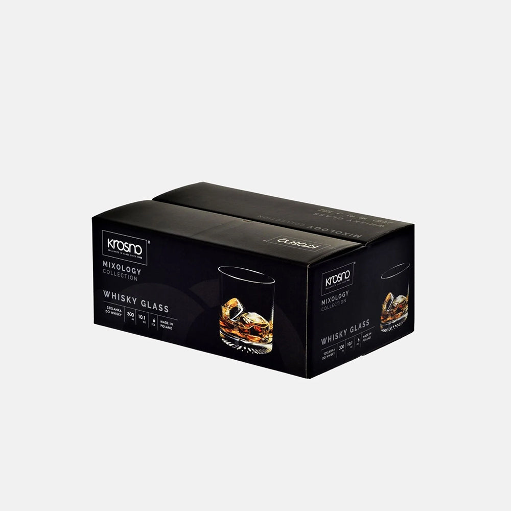 Mixology Whiskey Glasses 340ml, Set of 6