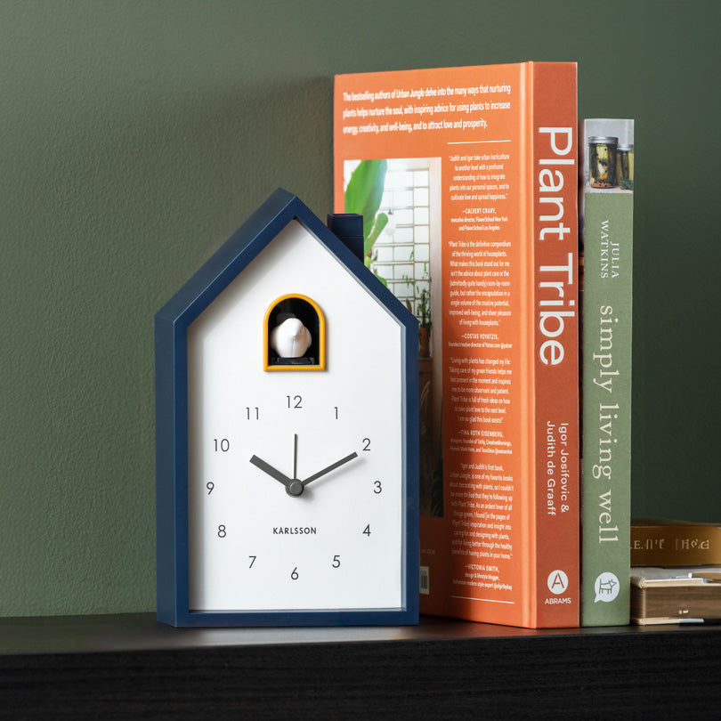Modern Cuckoo Alarm Clock - Dark Blue