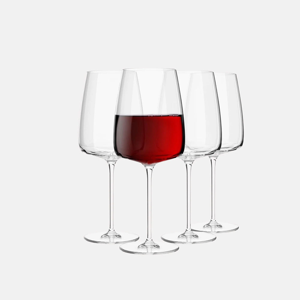 Modern Red Wine Glasses 750ml, Set of 4