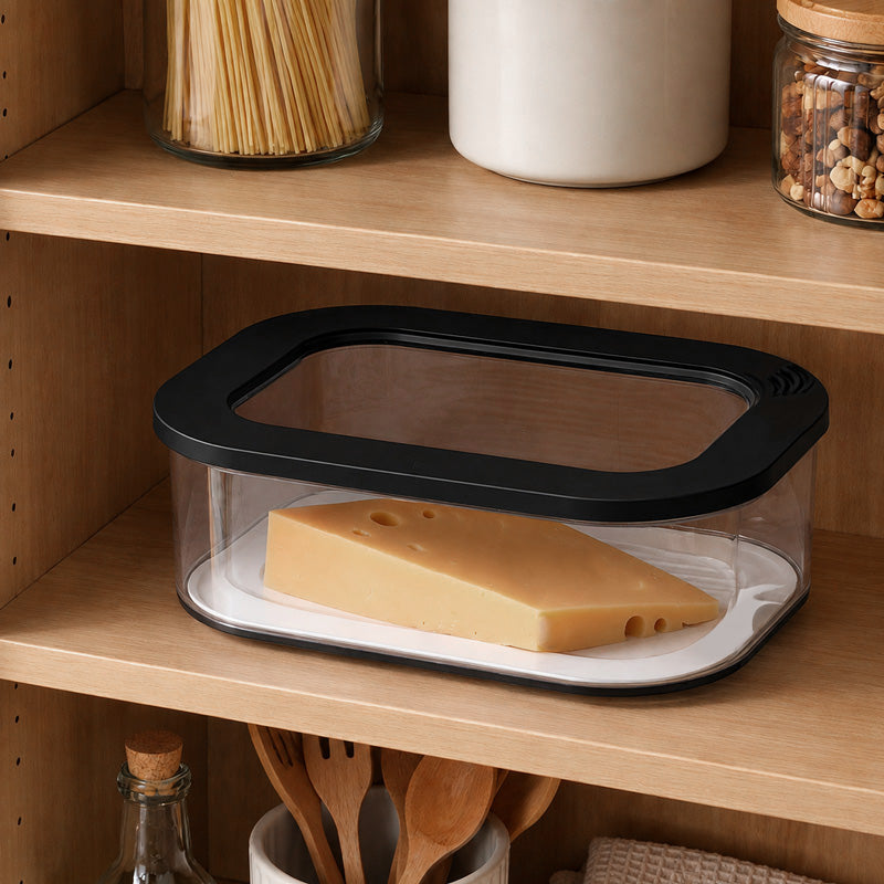 Modula Fridge Cheese Box - Black