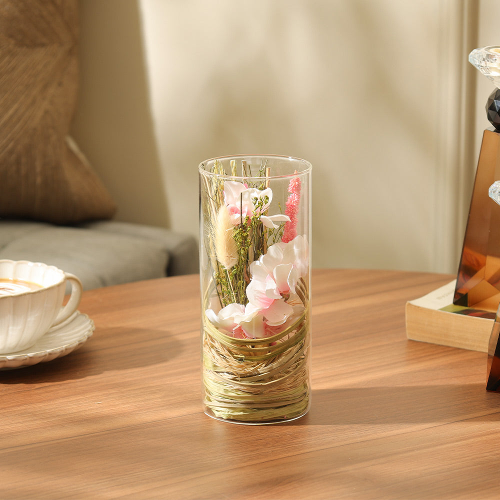 Moira Bouquet in Glass Tube - Pink